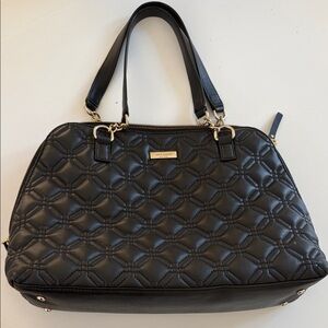 Kate Spade Black Quilted Shoulder Bag